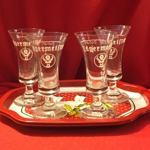 Footed Jagermeister 2cl Glasses